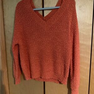Staccato Vibrant Orange V-Neck Sweater